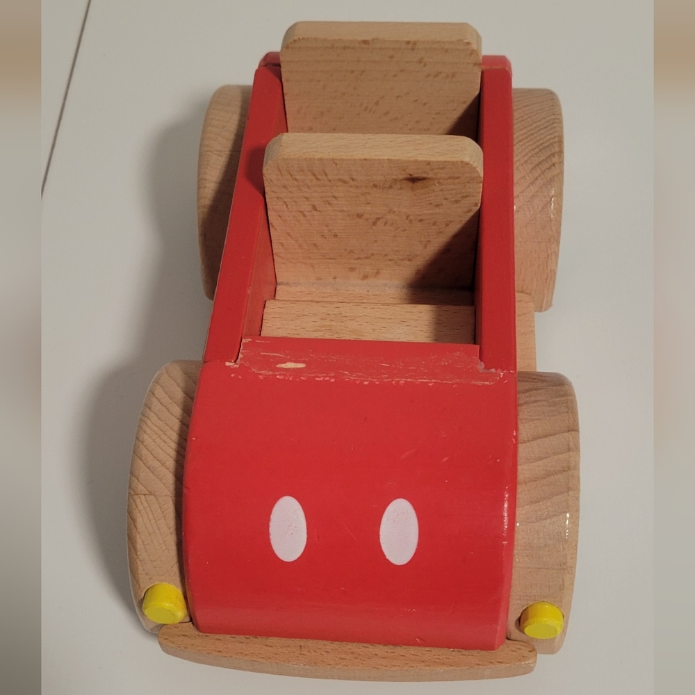 Wooden Mickey Car